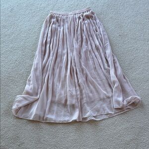 Uniqlo Light Pink A-Line Skirt - size is more like S